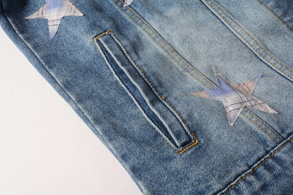 AMIRI star-patch detail denim jacket