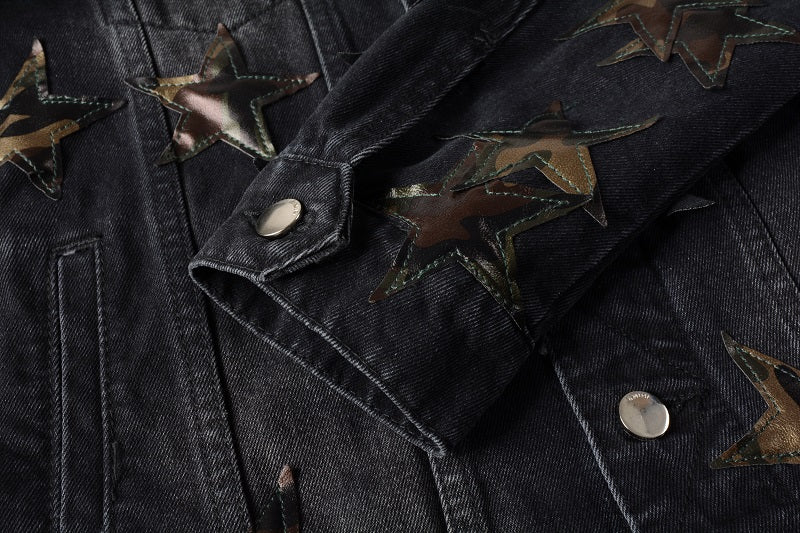 AMIRI star-patch detail denim jacket