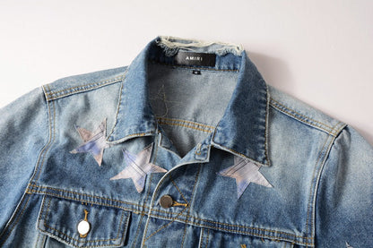 AMIRI star-patch detail denim jacket