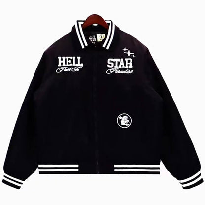 Hellstar  Embroidery Cotton Baseball Jacket