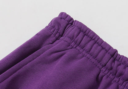 Sp5der Black Foam Printing Pant-Purple #8308