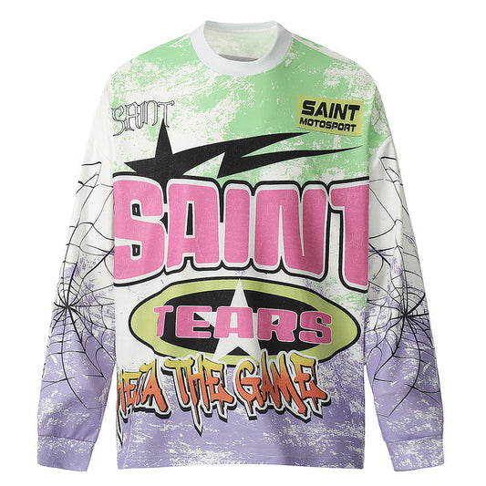 Saint Michael Printed Long Sleeve T-Shirt