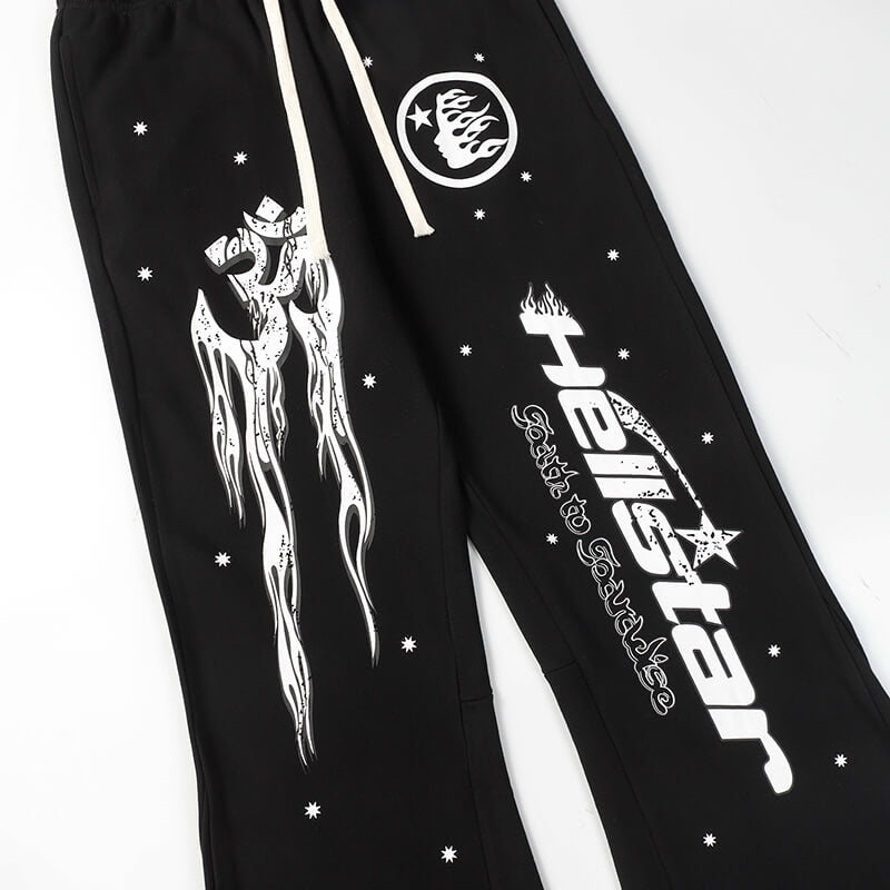 Hellstar Studios Racer Flare Pants Black