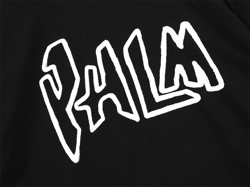 Palm Angels Garment Dye Graffiti Flames Tee