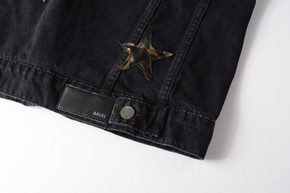 AMIRI star-patch detail denim jacket