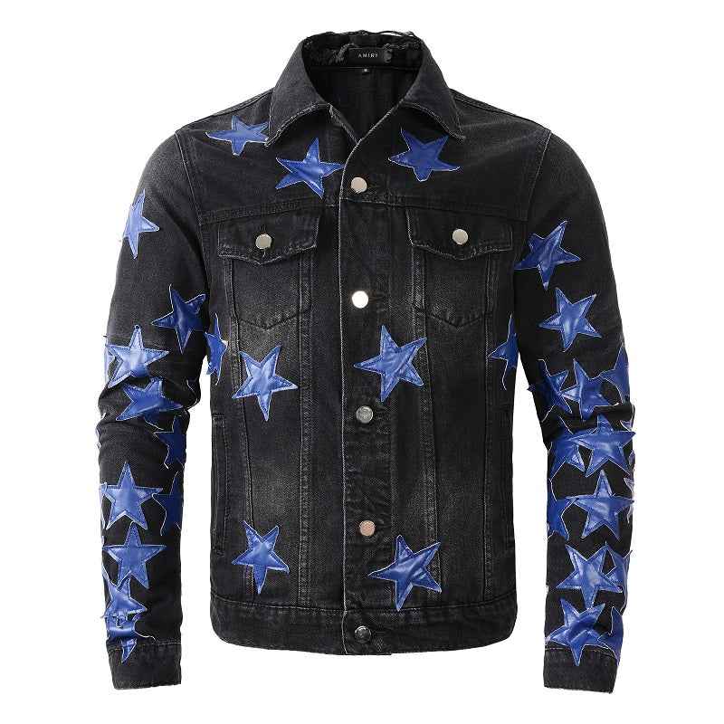 AMIRI star-patch detail denim jacket