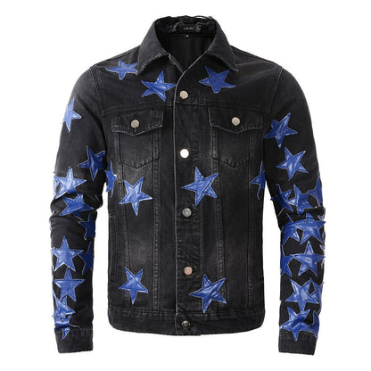 AMIRI star-patch detail denim jacket