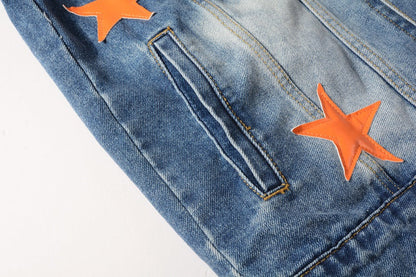 AMIRI star-patch detail denim jacket