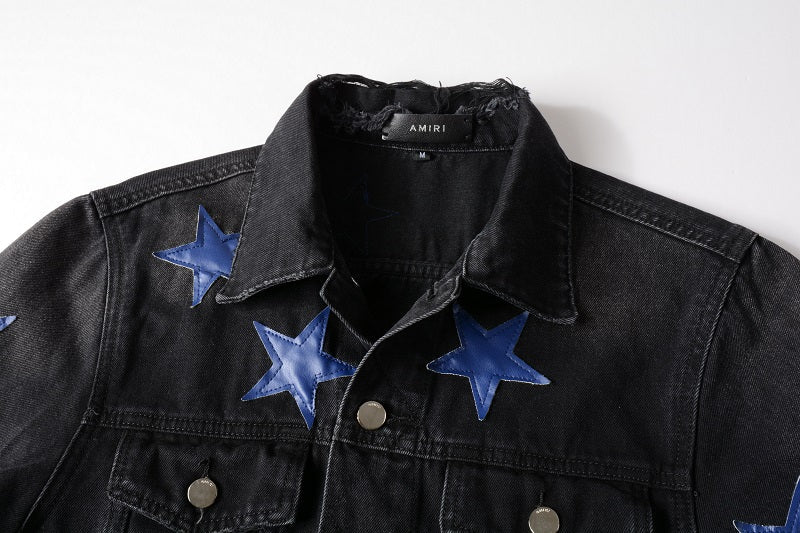 AMIRI star-patch detail denim jacket