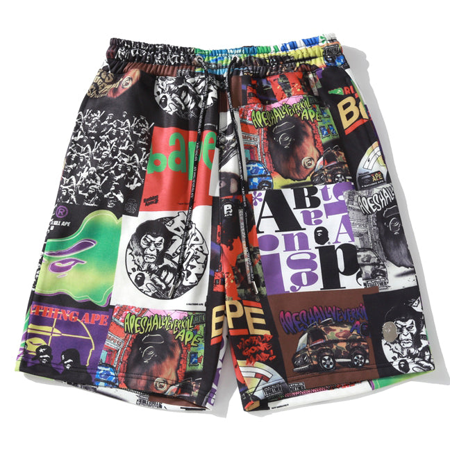 BAPE Album Monogram Shorts