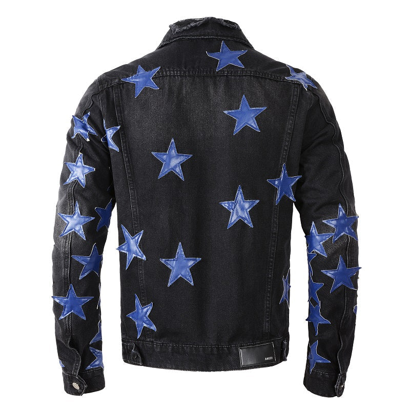 AMIRI star-patch detail denim jacket