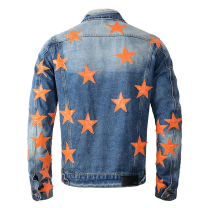 AMIRI star-patch detail denim jacket