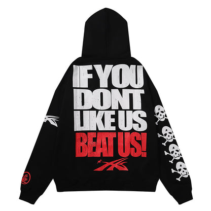 Hellstar lf You Dont Like Us Beat Us Hoodie