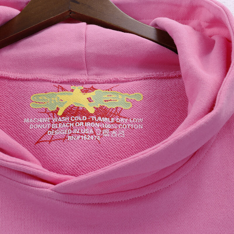 Sp5der Atlanta Hoodie-Pink #5503