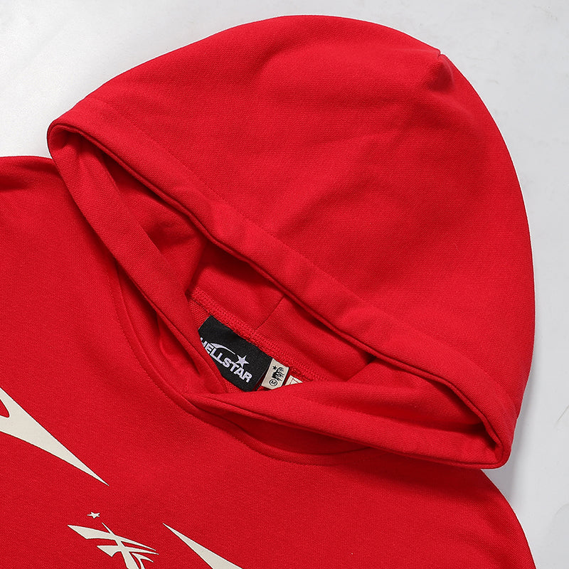 Hellstar Sports Jet Black / Red Hoodie