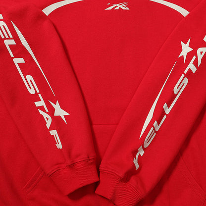 Hellstar Sports Jet Black / Red Hoodie