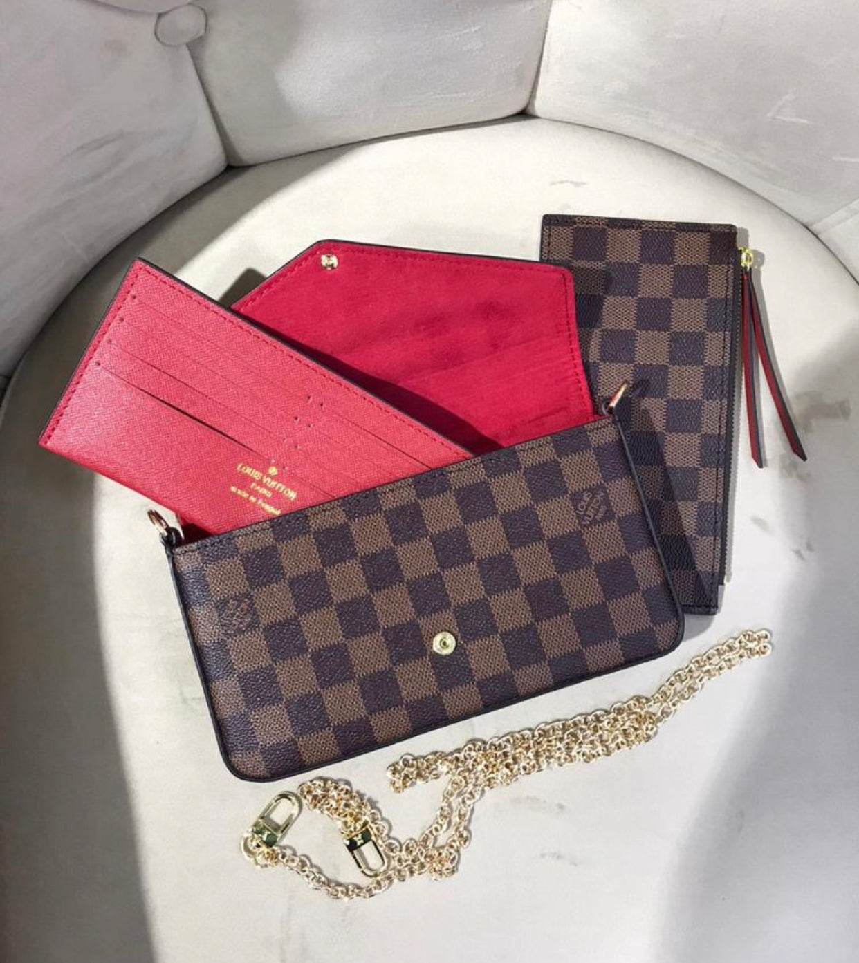 Louis Vuitton Félicie clutch bag