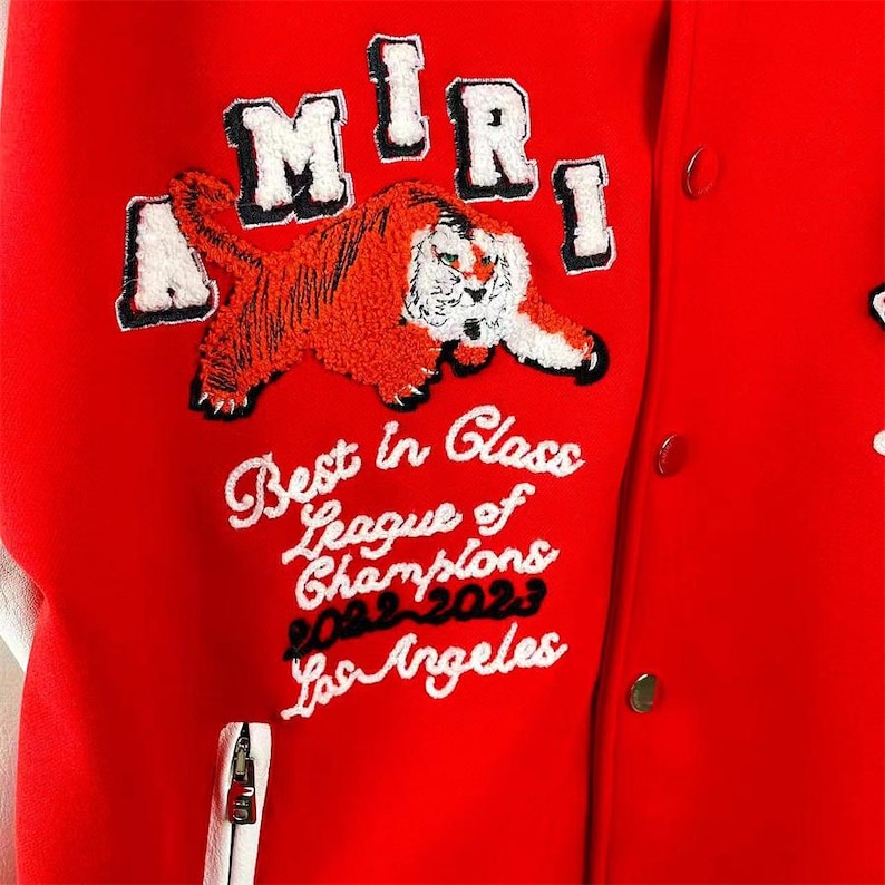 🐅 AMIRI Tiger Varsity Jacket: Fierce Streetwear Luxury 🐅