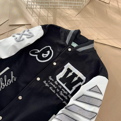 🌙 Off-White Moon Varsity Jacket: Bold and Iconic 🌙