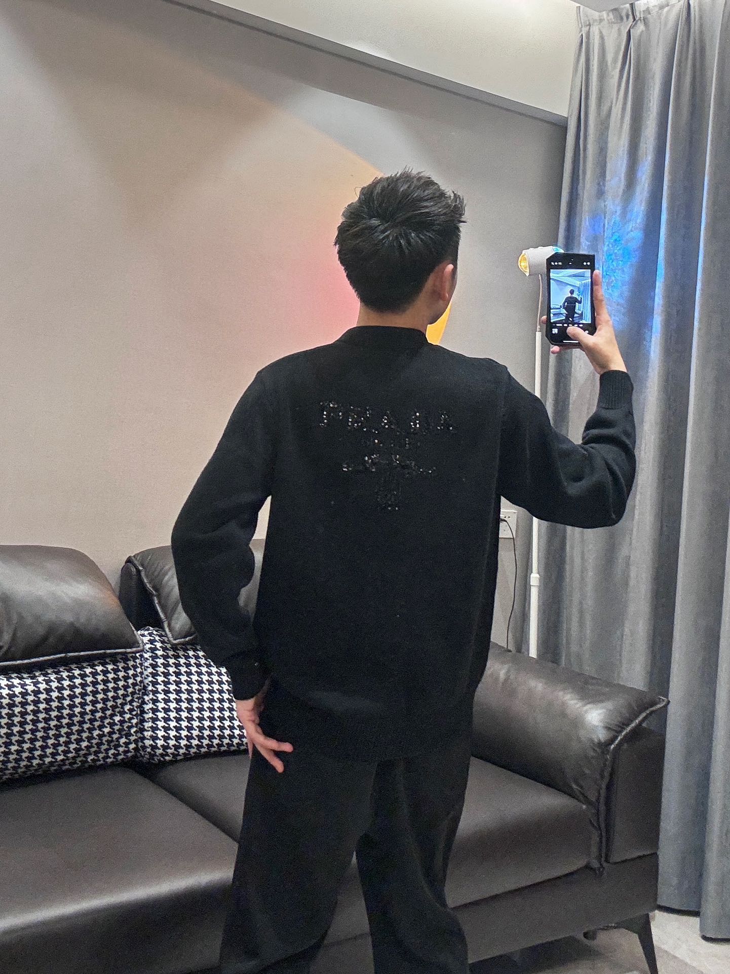 PRADA BLACK CARDIGAN