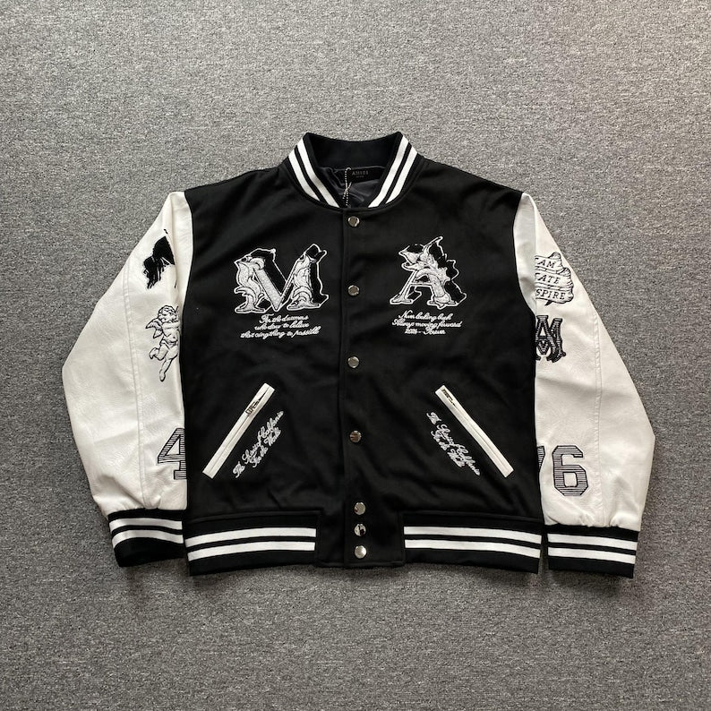 😇 AMIRI Angel Varsity Jacket: Luxury and Bold Design 😇