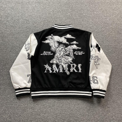 😇 AMIRI Angel Varsity Jacket: Luxury and Bold Design 😇