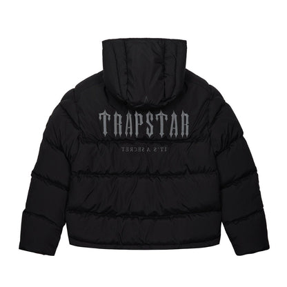 TRAPSTAR DECODED HOODED PUFFER JACKET 2.0 - BLACK