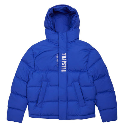 TRAPSTAR DECODED HOODED PUFFER JACKET 2.0 - DAZZLING BLUE