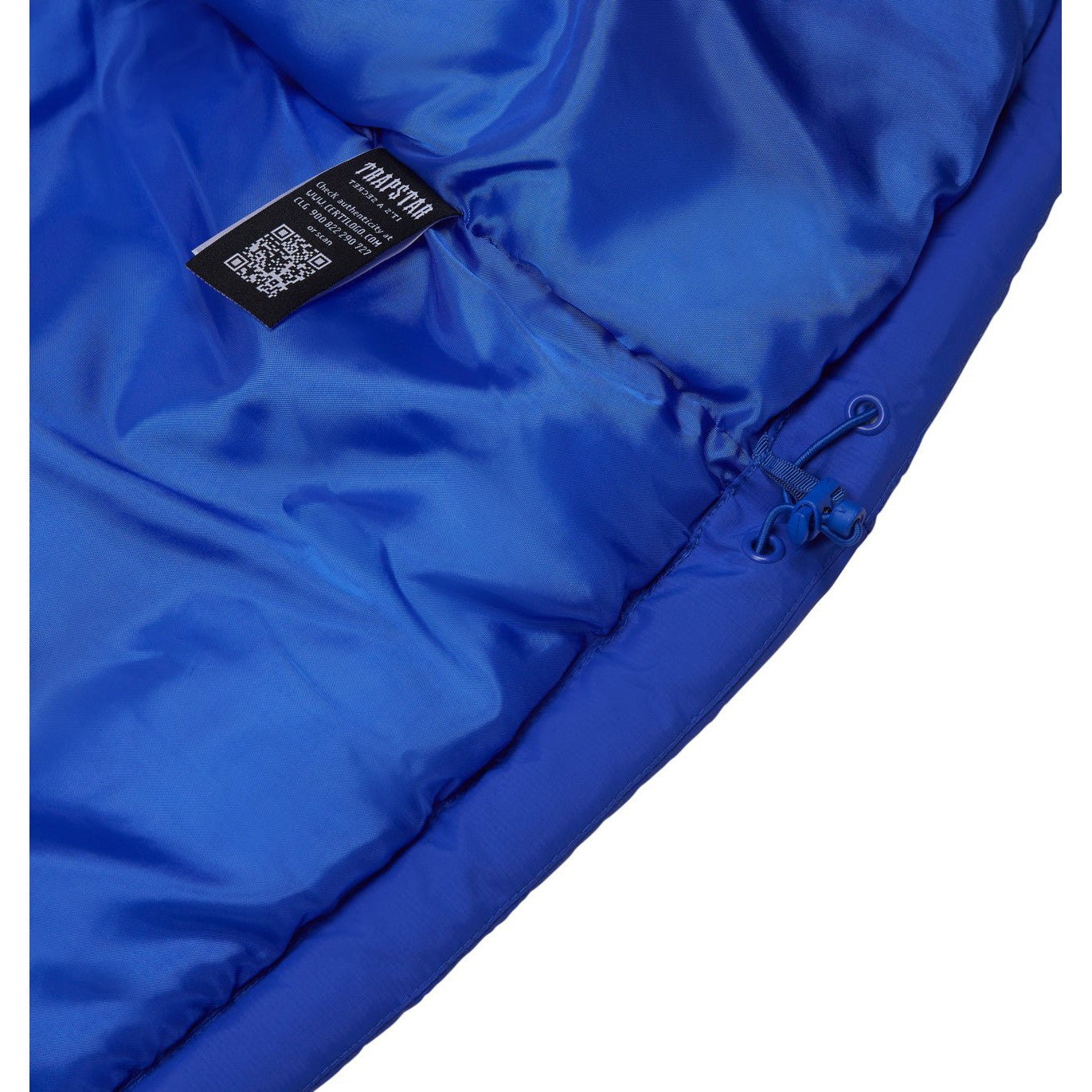 TRAPSTAR DECODED HOODED PUFFER JACKET 2.0 - DAZZLING BLUE