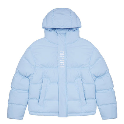 TRAPSTAR DECODED HOODED PUFFER JACKET 2.0 - ICE BLUE