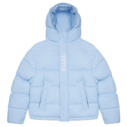 TRAPSTAR DECODED HOODED PUFFER JACKET 2.0 - ICE BLUE