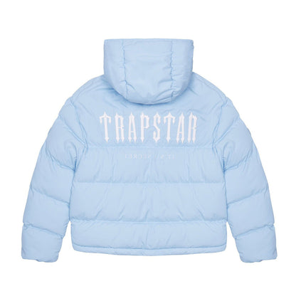 TRAPSTAR DECODED HOODED PUFFER JACKET 2.0 - ICE BLUE